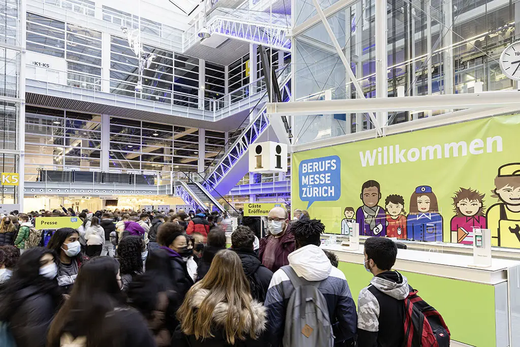 Die Bildungs- und Berufsmessen helfen beim Finden einer passenden Aus- oder Weiterbildung. Foto: MCH Group