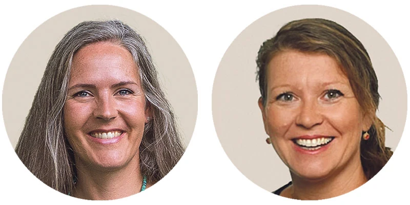 Marine Morand, dipl. Naturheilpraktikerin TEN (l.) und Sybille Sommer-Moor, angehende dipl. Naturheilpraktikerin TCM. Fotos: ZVG